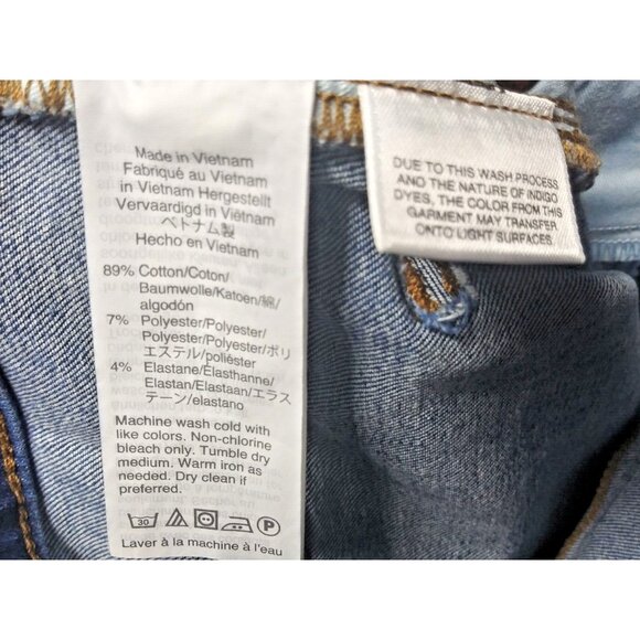 Madewell Jeans 9" Mid Rise Skinny Crop Sz 27 Medium Wash Denim Blue Jeans EUC - Picture 9 of 11